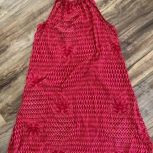 Halter dress with adjustable tie